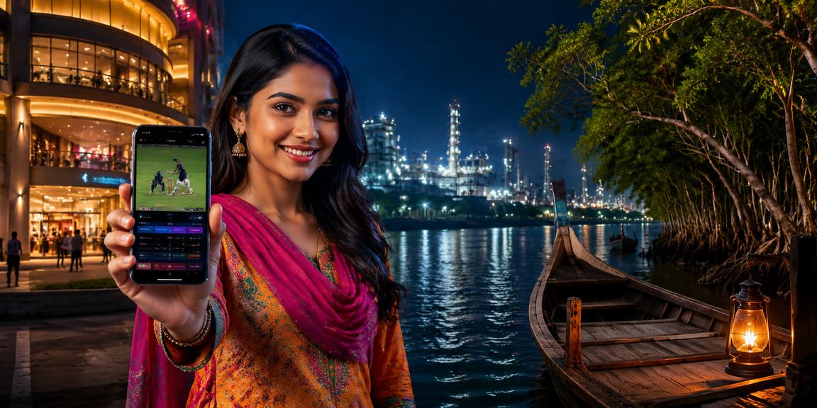 সুন্দরবন থিমে বাংলাদেশি মডেলের সাথে ক্যাসিনো অ্যাপ প্রদর্শনী